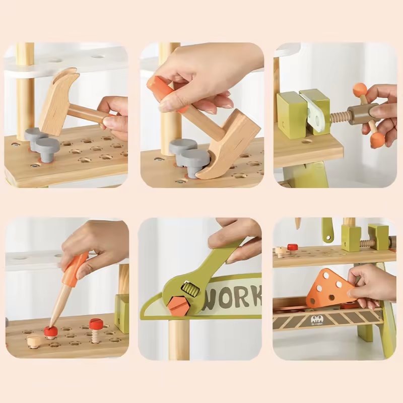 Mini Workbench – Mi Primera Mesa de Herramientas Montessori