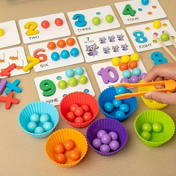 Number Cognitive Operation – Juego Montessori para Contar, Clasificar y Aprender Operaciones Matemáticas
