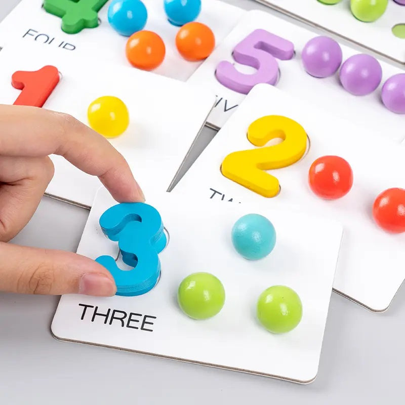 Number Cognitive Operation – Juego Montessori para Contar, Clasificar y Aprender Operaciones Matemáticas