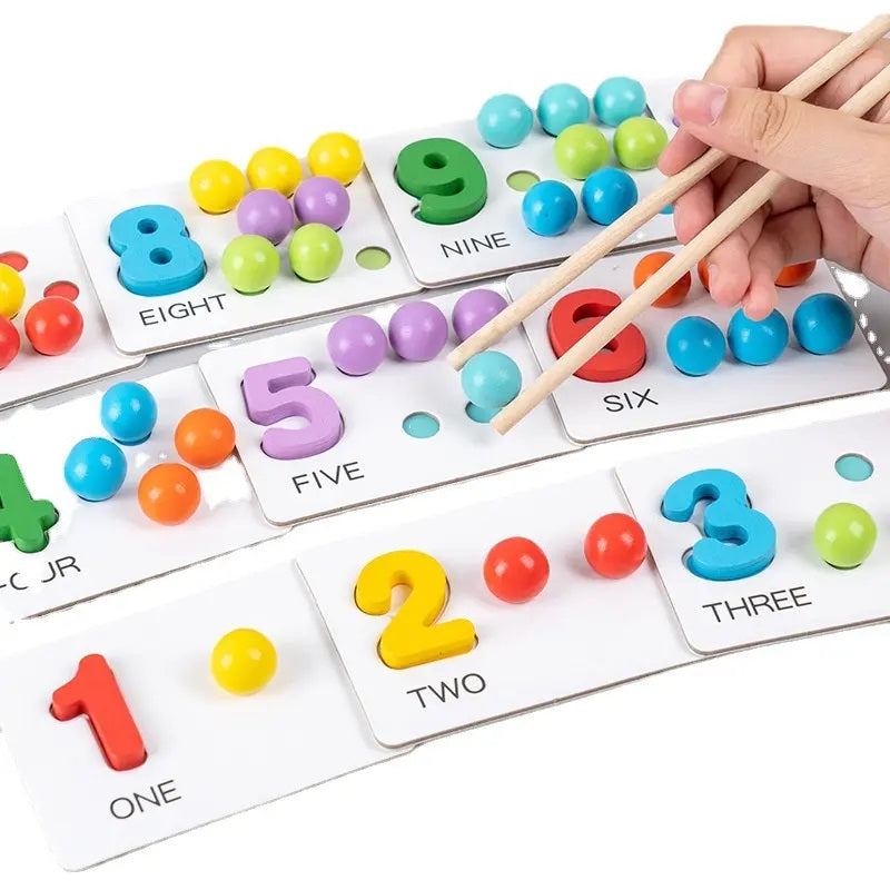 Number Cognitive Operation – Juego Montessori para Contar, Clasificar y Aprender Operaciones Matemáticas