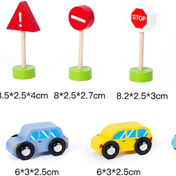 Centro de Estacionamiento de Madera – Parking de 3 Niveles con Rampas, Ascensor y Accesorios
