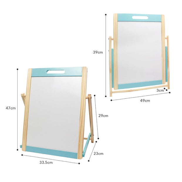 Pizarrón Creativo de Madera – Doble Cara Magnética Montessori