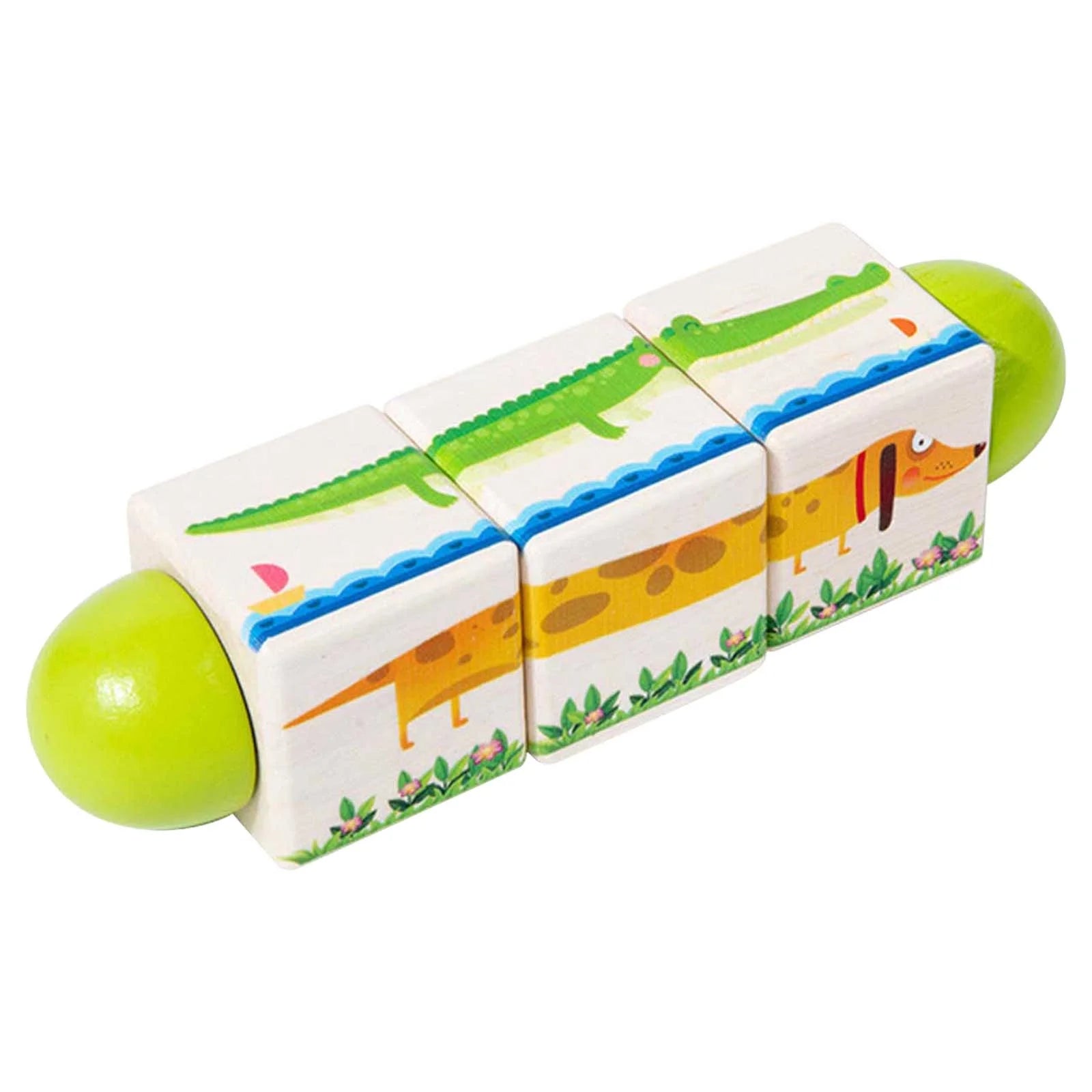 Twist & Match Animalitos – Puzzle Giratorio de Madera