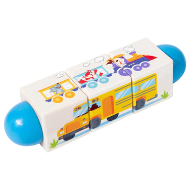 Twist & Match Vehículos – Puzzle Giratorio de Transporte