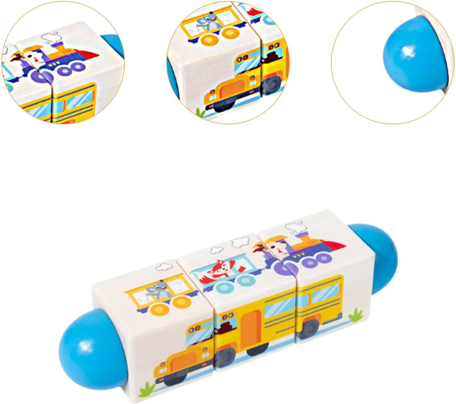 Twist & Match Vehículos – Puzzle Giratorio de Transporte