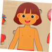Explora el Cuerpo Humano: Puzzle Anatómico Montessori (Niña)