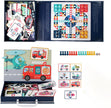 Juego Magnético de Transportes 2 en 1 | Rompecabezas Magnético + Juego de Mesa | Portátil