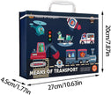 Juego Magnético de Transportes 2 en 1 | Rompecabezas Magnético + Juego de Mesa | Portátil