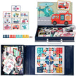 Juego Magnético de Transportes 2 en 1 | Rompecabezas Magnético + Juego de Mesa | Portátil