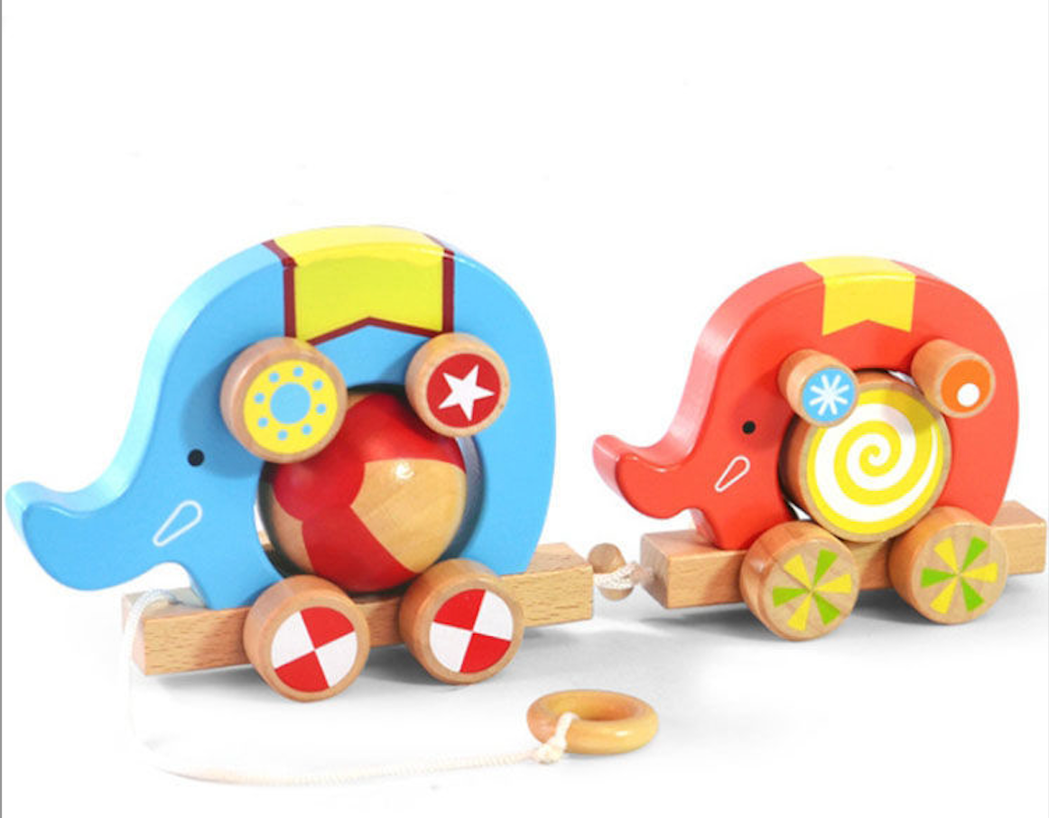 Caravana de Elefantes - Remolque de Circo en Madera