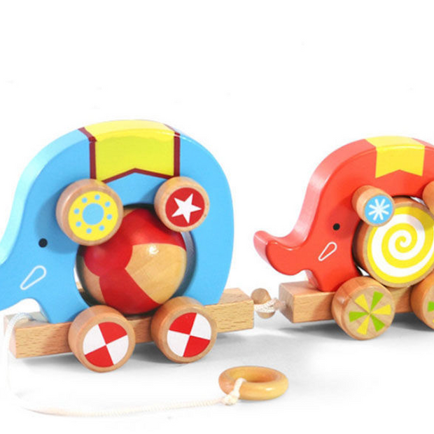 Caravana de Elefantes - Remolque de Circo en Madera