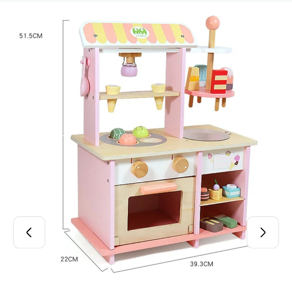 Tienda de Helados y Postres de Madera – Crea Sabores, Sirve y Juega