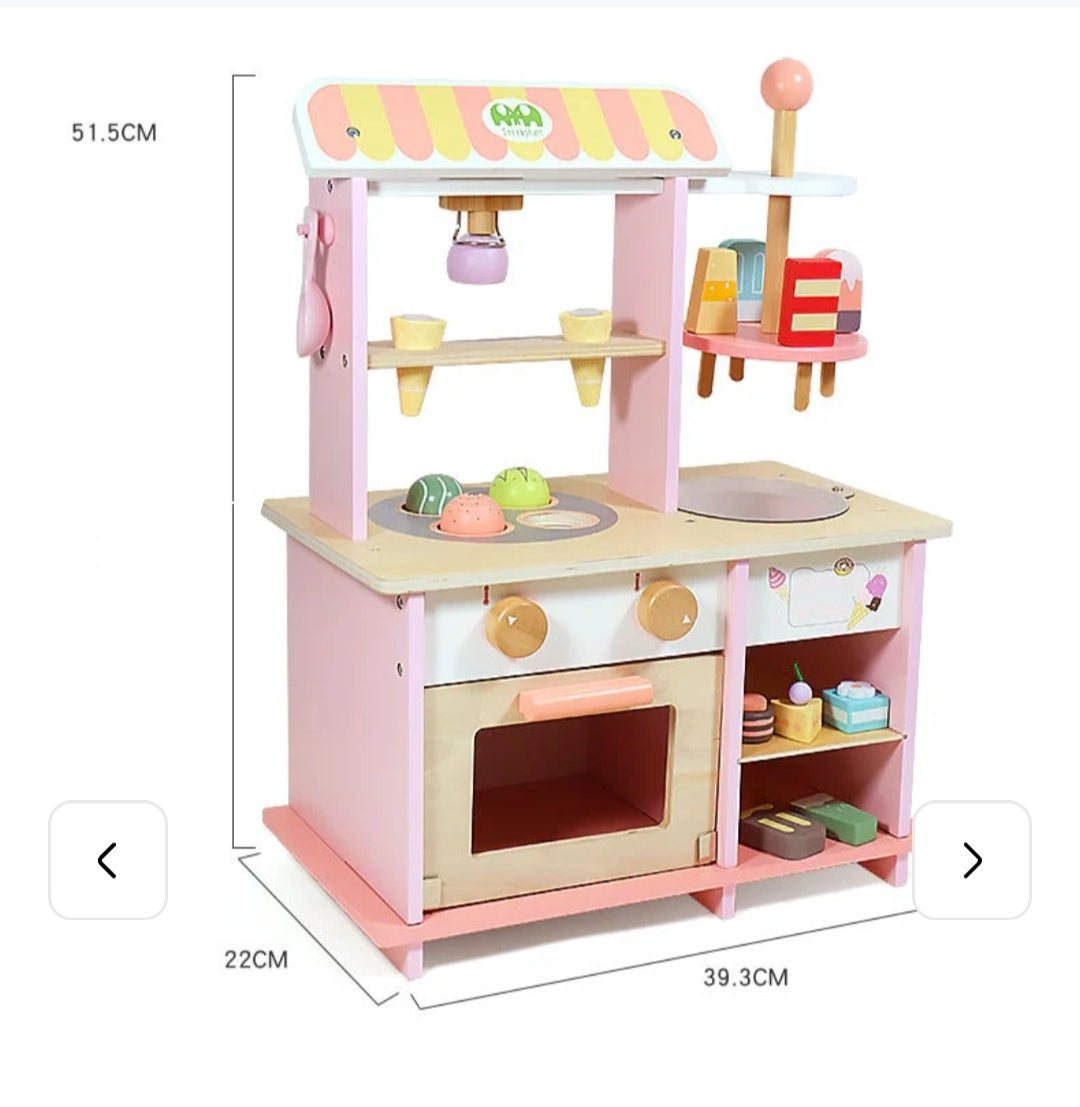 Tienda de Helados y Postres de Madera – Crea Sabores, Sirve y Juega