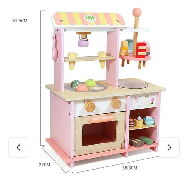 Tienda de Helados y Postres de Madera – Crea Sabores, Sirve y Juega