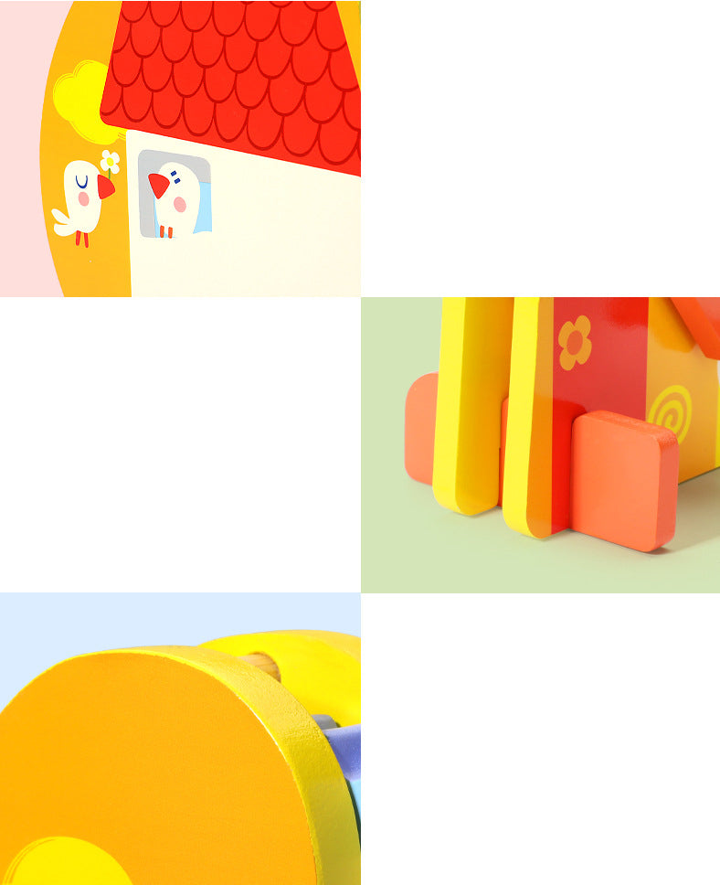 Rueda Montessori de Engranajes y Canicas – Juego Sensorial y de Causa-Efecto