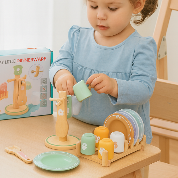 Set de Vajilla de Madera “Pequeños Momentos”