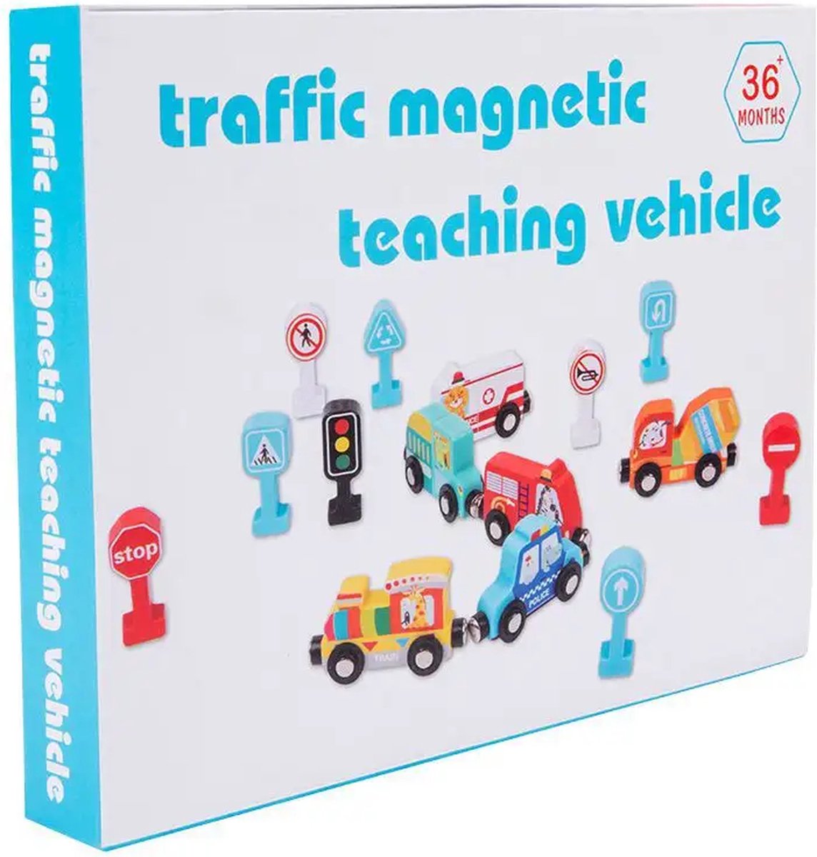 Pequeños Conductores – Set de Transportes y Señales de Tránsito en Madera