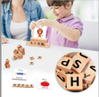 Palabras que cobran vida: Juego de Spelling con letras de madera y tarjetas ilustradas
