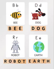 Palabras que cobran vida: Juego de Spelling con letras de madera y tarjetas ilustradas
