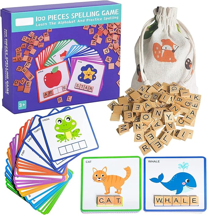Mi Primer Scrabble Montessori – Set de Spelling en Madera