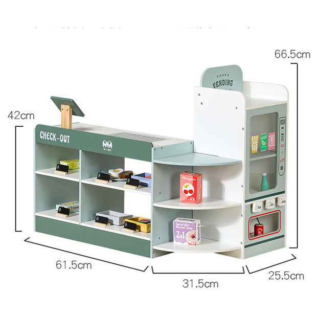 Mini Supermercado Montessori “Pequeños Compradores” – Juguete de Madera