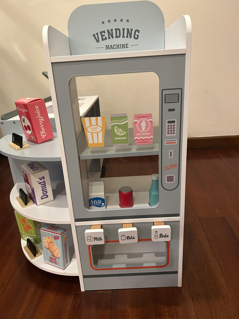 Mini Supermercado Montessori “Pequeños Compradores” – Juguete de Madera