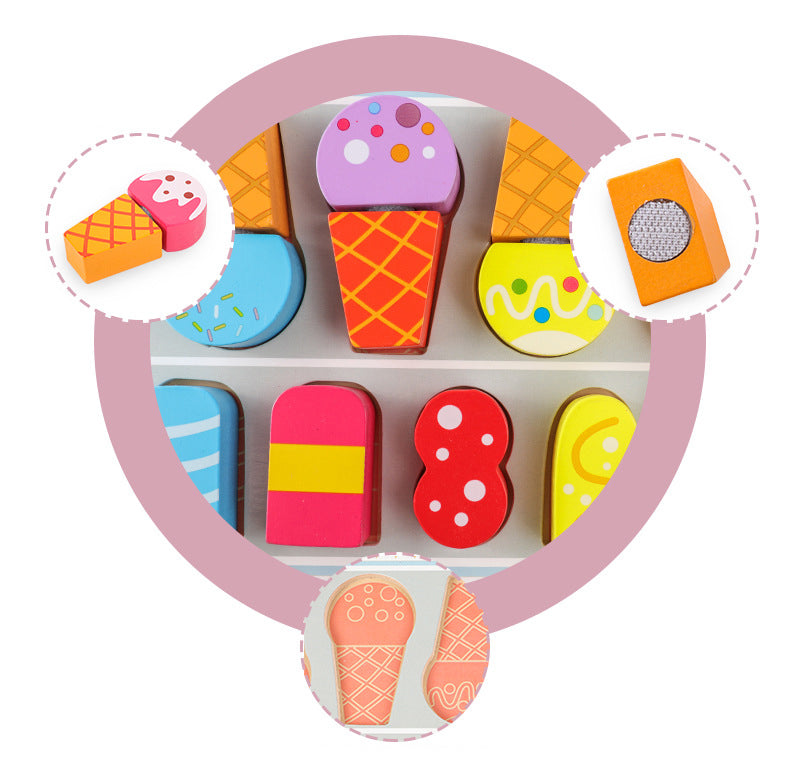 Ice Shop de Madera – Crea, Decora y Vende Deliciosos Helados de Juguete