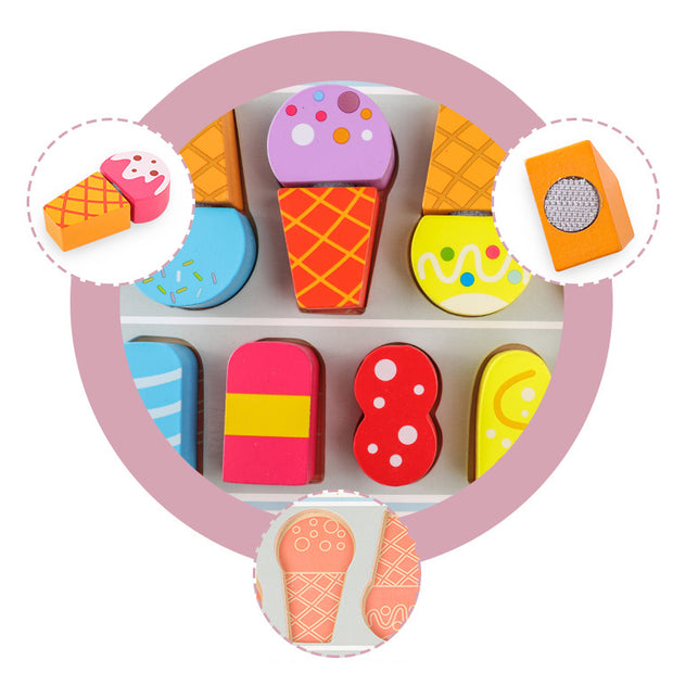 Ice Shop de Madera – Crea, Decora y Vende Deliciosos Helados de Juguete