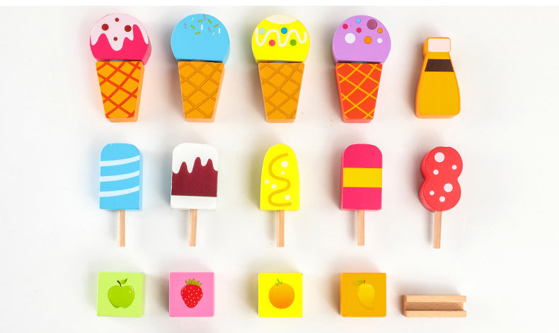 Ice Shop de Madera – Crea, Decora y Vende Deliciosos Helados de Juguete