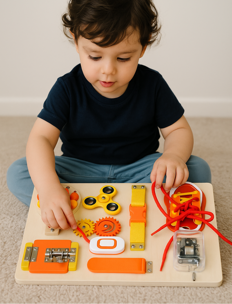 Tablero Montessori “Pequeño Explorador” – Centro de Actividades Educativas