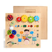 Tablero Musical de Destrezas “Pequeño Explorador” – Juguete Sensorial de Madera