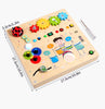 Tablero Musical de Destrezas “Pequeño Explorador” – Juguete Sensorial de Madera