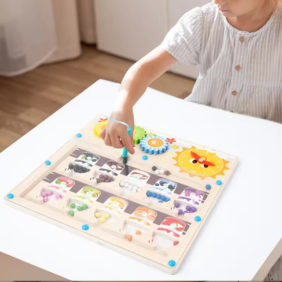 Batidos Numéricos – Tablero Magnético Montessori para Contar y Reconocer Colores