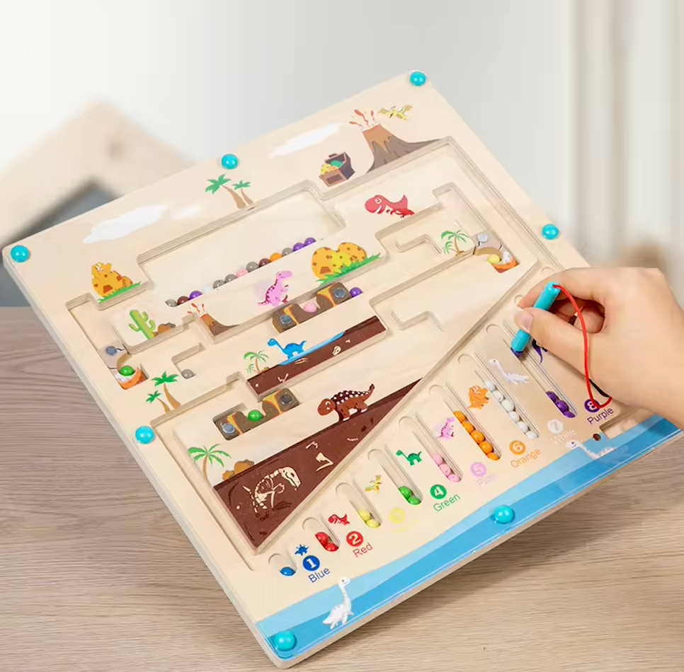 Misión Jurásica – Tablero Magnético de Conteo y Colores en la Tierra de los Dinosaurios