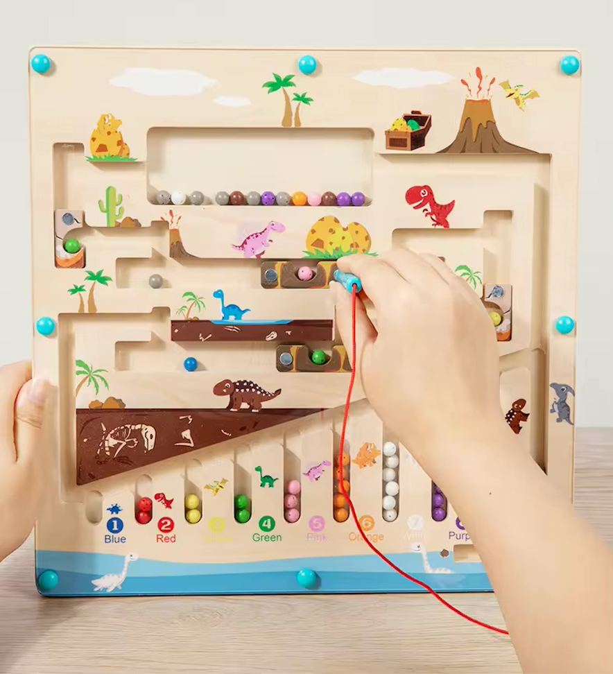 Misión Jurásica – Tablero Magnético de Conteo y Colores en la Tierra de los Dinosaurios