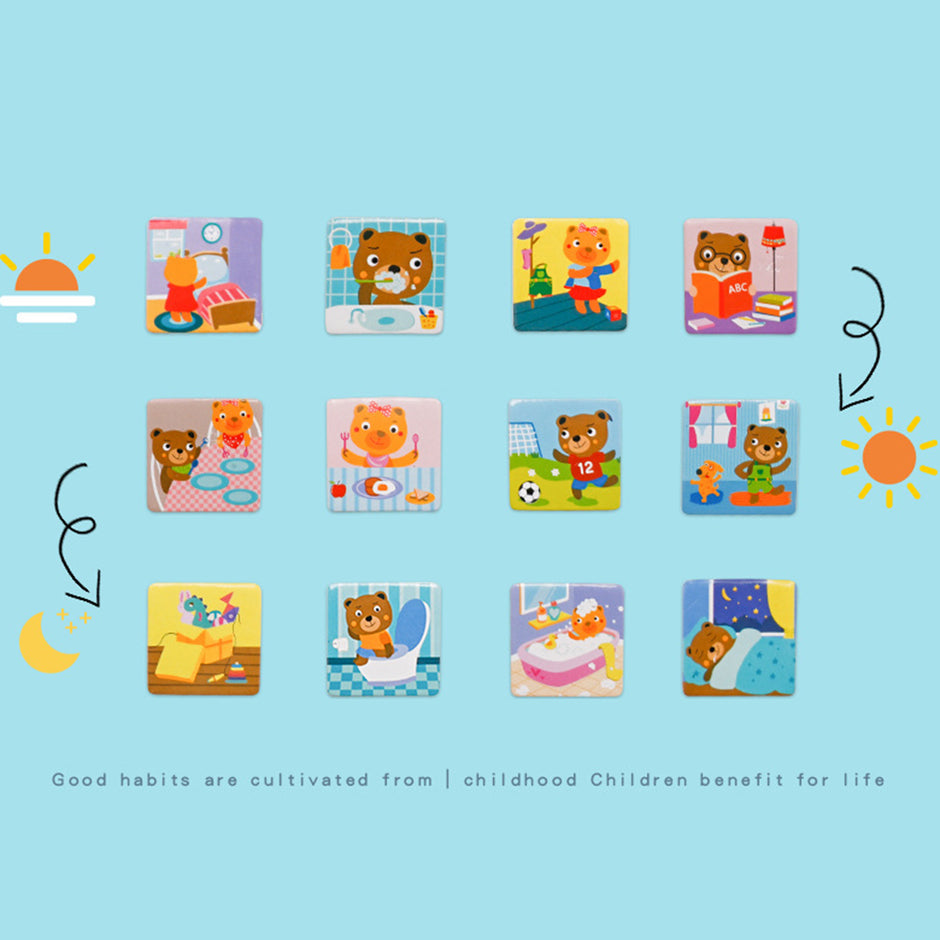 Tablero Magnético de Responsabilidades y Recompensas – 93 piezas de madera para educar con amor y disciplina