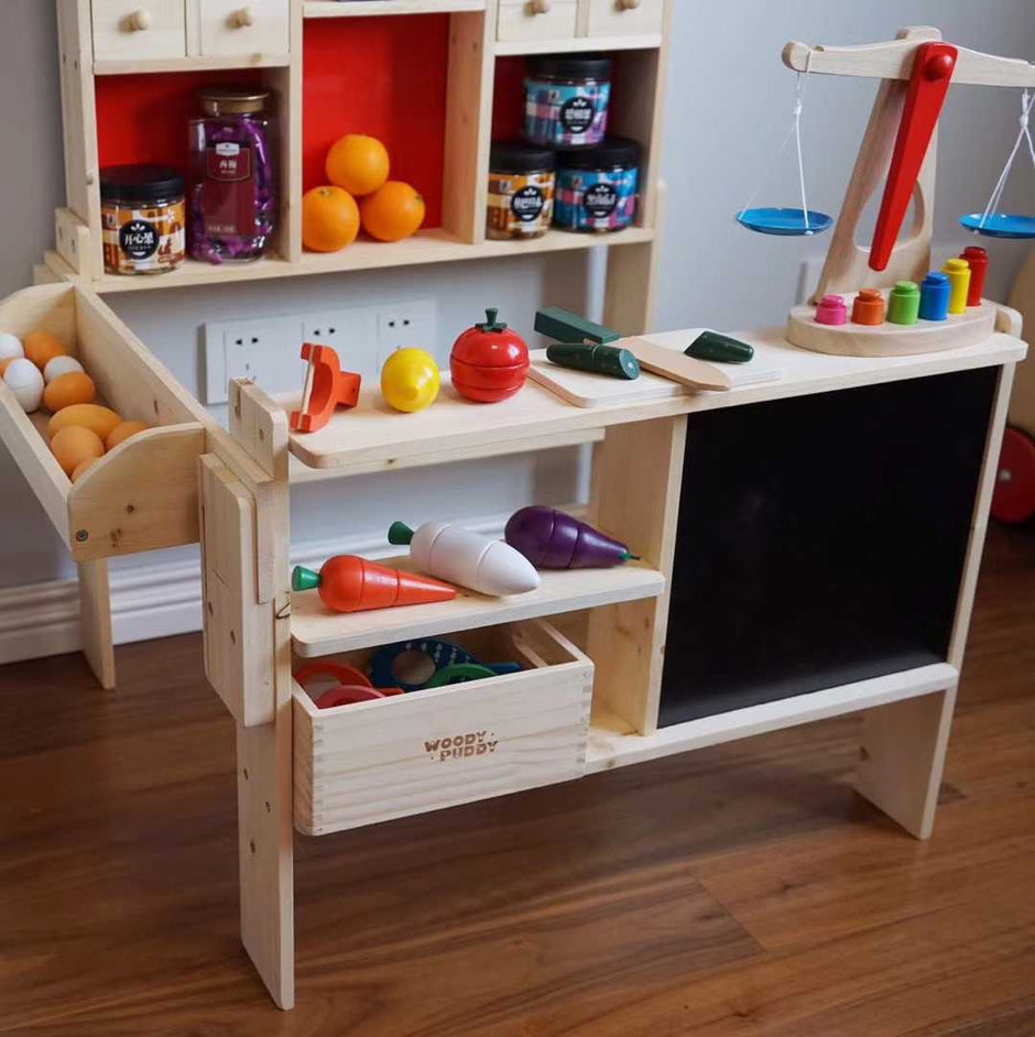 Tienda de Madera para Jugar – Estructura de Juego y Roles