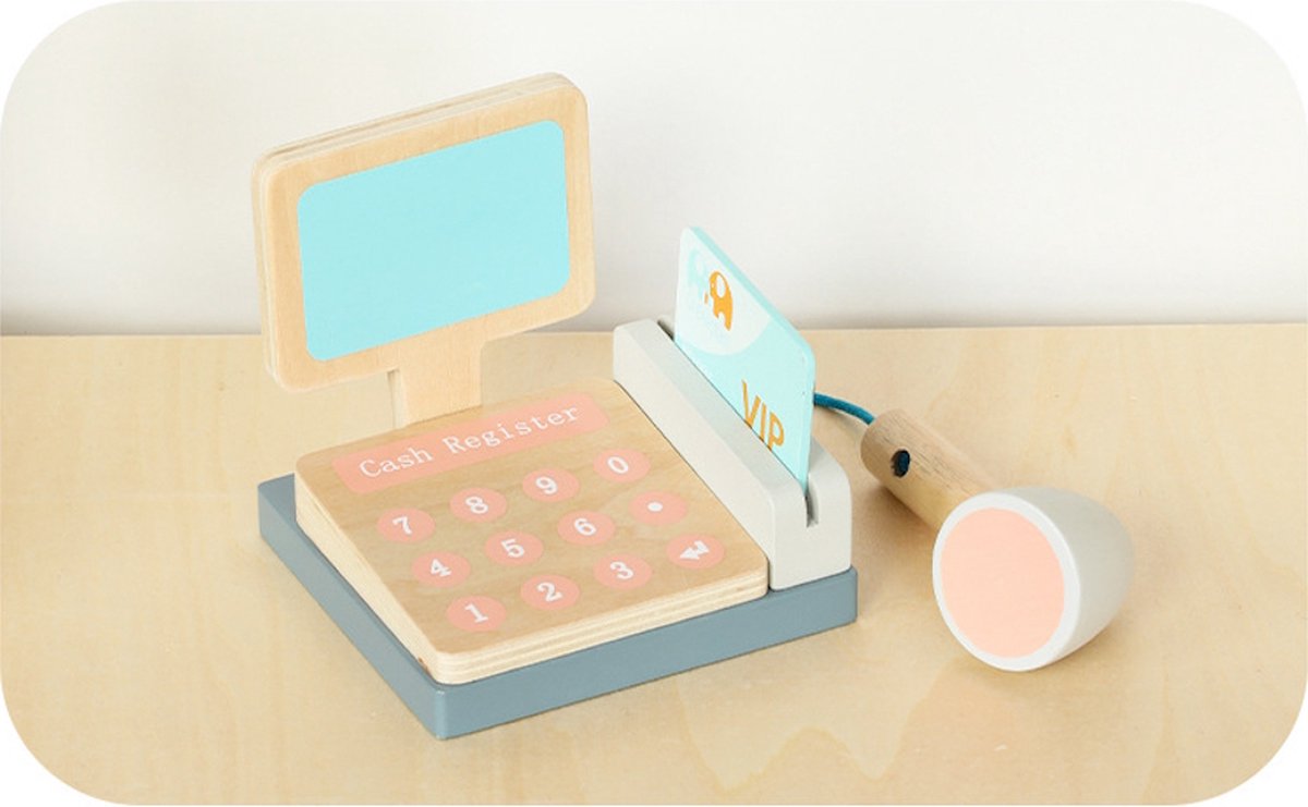 Mini Tienda Gourmet – Puestecito de Comida de Madera con Accesorios