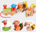 Tren de Madera con Frutas – Arma, ensambla y jala con diversión saludable